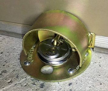 External garage door lock for added security