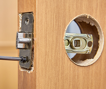 New lock been fitted to door