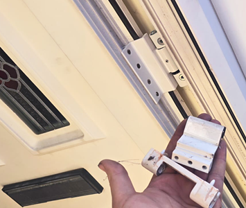 uPVC door with new security fittings